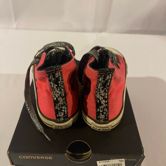 Converse CT Party Hi Starflower Toddler Kids Pink/Black Size 7M Chuck Taylor - Picture 4 of 6